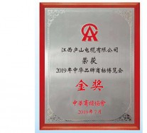 2019年中華商標(biāo)博覽會金獎